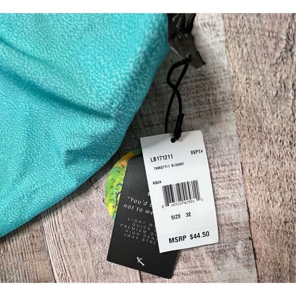 Lost Since 91 or 93 Throttle Bermuda Short $45 Aqua Casual Swim Trunks 32 Beach - Picture 9 of 13